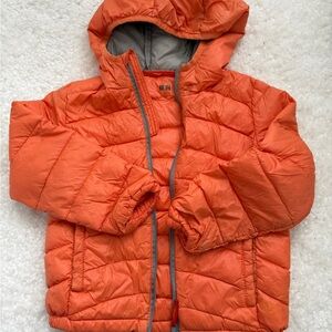 Uniqlo Orange Kids Puffer Jacket